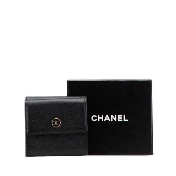 CHANEL Authentic Black Leather Wallet - Picture 10 of 10